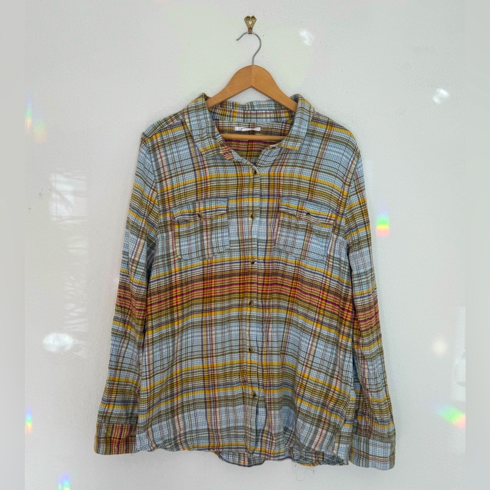O’Neill Relaxed Fit super soft plaid cotton button-down, XL